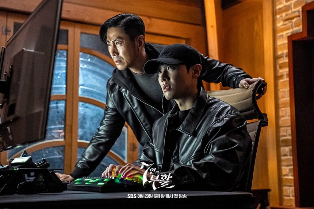 puzzled faces of Min Do Hyuk and Kang Ki Tak looking for something