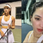Kim Hee jeong captures attention with her sporty and sweaty tennis look